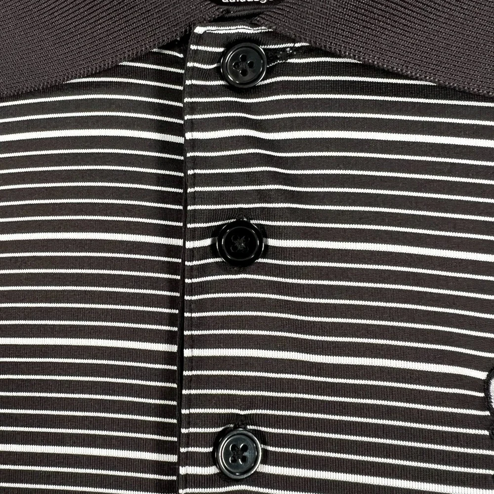 Missouri State Bears Polo Shirt Mens Small Black Striped Short Sleeve Adidas